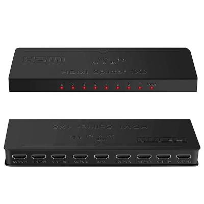 China OZF9 Ultra HD 4K@ 30 Hz 1 into 8 out of 8 full hdmi hdmi 1080P and 3D support 1 ports HDMI splitter 1x8 support 1 into 8 AV audio video splitter OZF9 for sale