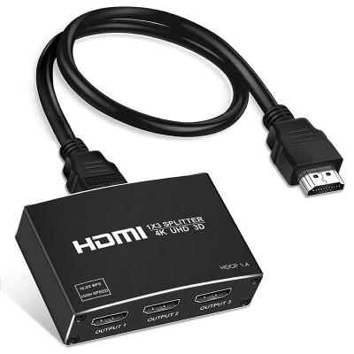 China Aluminum alloy OZF14A 1x3 1 in 3 4k 30hz 1080p 3d splitter hdmi 1 in 3 3 way hdmi splitter for sale