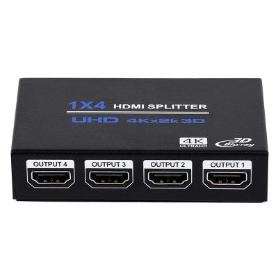 China Iron OZF4 1x4 HDMI Splitter 1 In 4 Splitter Box Audio Video Support 3D And 4K X 2K Compatible For HDTV, STB, DVD, PS3, Projector for sale