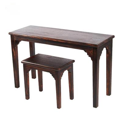 China Antique calligraphy table solid wood guqin table and stool set (the other) manufacturers adjustable chinese global paulownia for sale