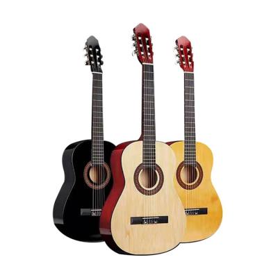 China Popular Student Wholesale Price Ornate Open Button Customized Color Classical Guitar for sale