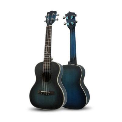 China Student Customer Request Color 26 Inch Baritone Matte Solid Mahogany Ukulele for sale