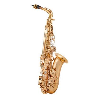 China Chinese Brand Customized Gold Lacquer Professional Comfortable Logo Alto Playing Saxophones For Sale for sale