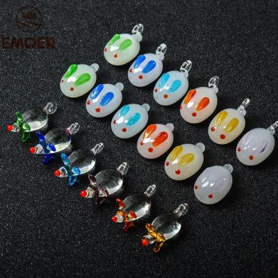 China Japanese Creative Decoration Button Rabbit Mouse Colored Beaded Glass Beads Decoration DIY Accessories Colorful Animal Bracelet for sale