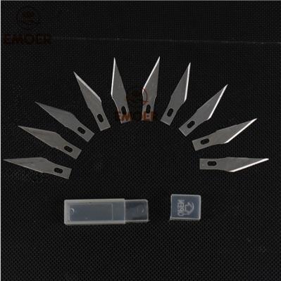 China The 10 pieces steel cut paper knife blades are optional in many sizes for sale