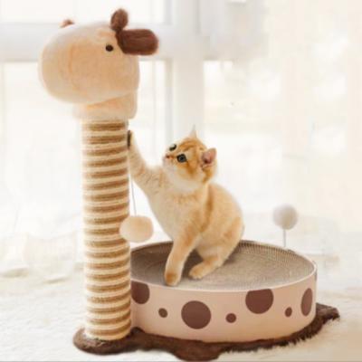 China Funny Breathable Cat Scratch Board Pet Toy Cat Nest Sisal Cat Claw Board for sale