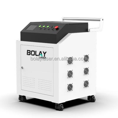 China Handheld 100W PVC Pulse Fiber Laser Painting and Rust Removal Machine for Automobile Engine with High Safety and No Material Damage for sale