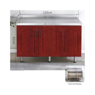 China Red flat wooden sideboard door high quality industrial sale good prices (apple wood) 120 cm for sale