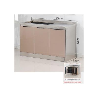 China China Manufacture Quality 120 Chinese Three-Door (Steel Cabinet) Cooking Bench Stainless Steel Cabinet European Kitchen for sale