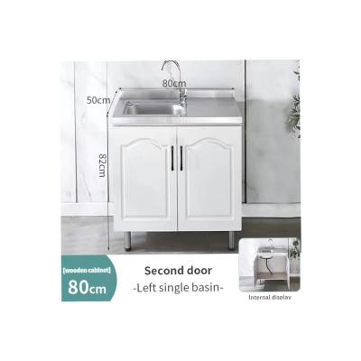 China Manufacturers Direct Selling 80cm European Style Double Door Single Basin Modern Style Sideboard for sale