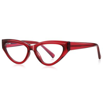 China Cat Eye 2023 Fashion Cat Eye Thick TR90 Custom Blue Light Blocking Computer Eyeglasses Frames Women Women for sale