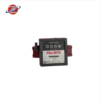 China Mechanical 4-digit oil station diesel gasoline and oil flow meter, oil flow meter, mechanical flow meter for sale