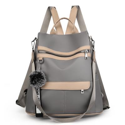 China 2022 summer women good quality anti-theft school bags with fashion accessories fashion Oxford cloth anti-theft backpack for sale