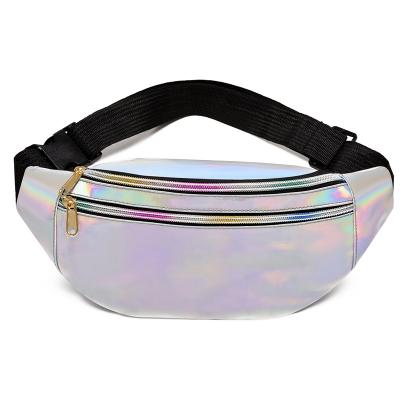 China Wholesale Laser Casual Bag Water Proof Fashion PVC Pussy Pack Waterproof Outdoor Sport Custom Cross - Body Bag For Women for sale