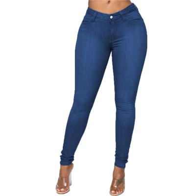 China QUICK DRY drop shipping S-6Xl waist high stretch skinny pencil pants denim high waist women plus size jeans pants plus size pants and jeans for sale