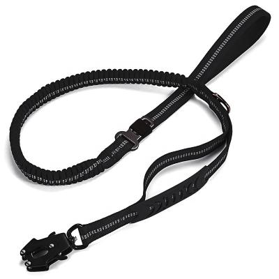 China Sustainable Sustainable Hongju Durable Adjustable Vegan Double Soft Padded Handle Multifunctional Customizable Running Bungee Leash Cheap Dog Leash for sale