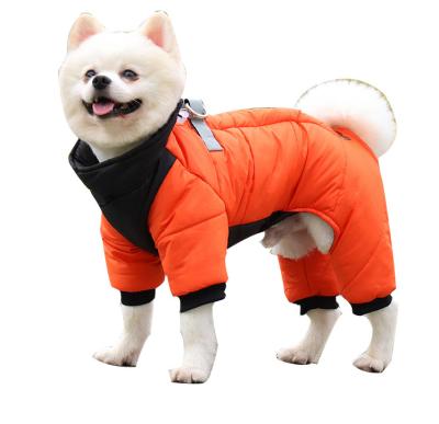 China Sustainable Sustainable New design dog  coat waterproof dog clothes thickened pet cotton coat winter dog clothes for sale