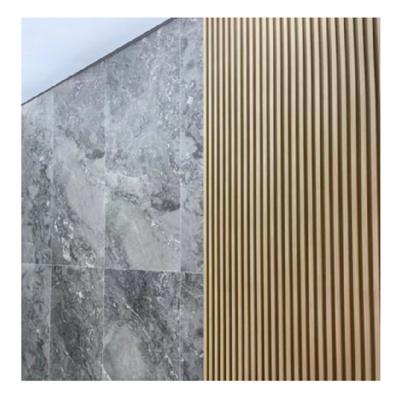 China Modern high quality eco luxury solid wood fluted wall wpc panel for sale