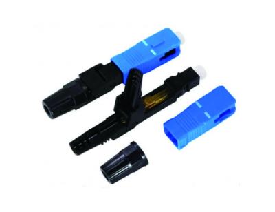 China SC/UPC SC/APC Fiber Fast Connector , SM Fiber Optic Cable Adapter for sale