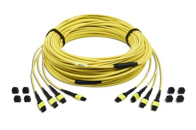 China Yellow MPO MTP 48 Core Fiber Cable , XDK Fibre Trunk Cable for sale