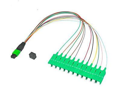 China 8 - 24 Core LSZH Jacket MPO Patch Cord With Male And Female Connector for sale