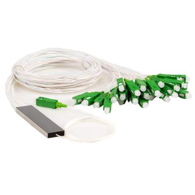 China SC APC UPC Fiber Optic PLC Splitter , 1x8 1x16 Fiber Optic Splitter for sale