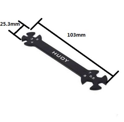 China Climbing Tools SCX10 D90 Steel Simulation Rc Model Car Accessories Pull Rod Nut Six In One Wrench Model for sale