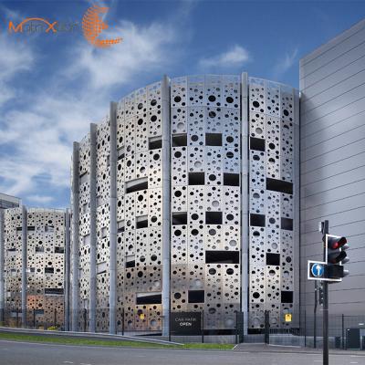 China Modern Wall Facade Metal Cladding System Profile Curtain Exterior Wall Facade for sale