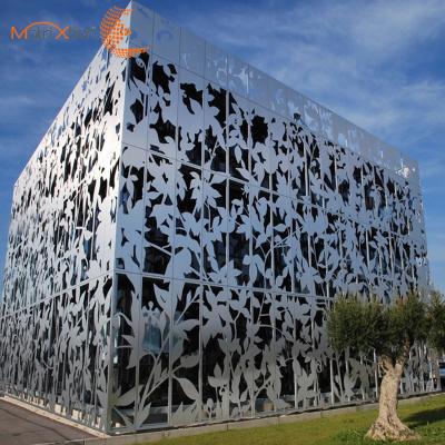 China Modern Facade Wall Aluminum Metal Exterior Laser Cut Panels Facade Soundproof Wall for sale