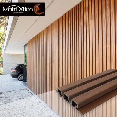 China Contemporary WPC External Cladding Garden Plastic Composite Wall Cladding Wall Panel for sale