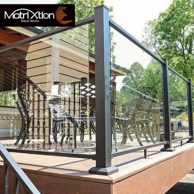 China Modern Glass Railings Railings Fence Staircase Fencing Outdoor Glass Balustrade Balustrade for sale