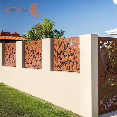 China Easily Assembled Laser Cut Privacy Fencing Panel Aluminum Fence Panels for sale