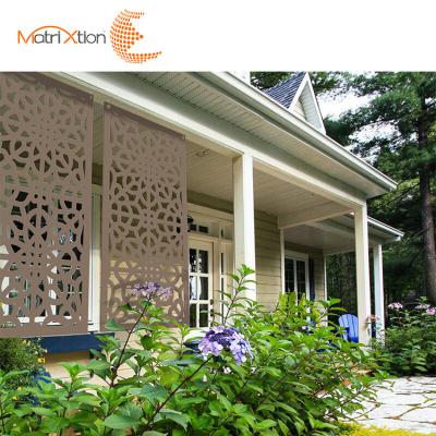 China Easily Assembled Decorative Garden Laser Cut Aluminum Metal Privacy Fencing Panel for sale