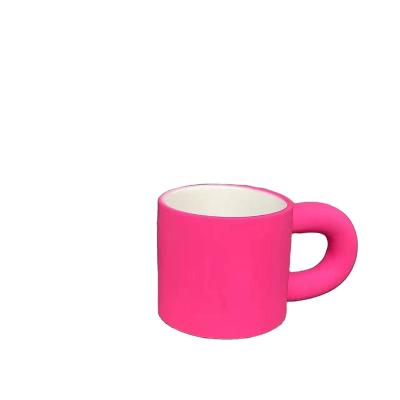 China Creative Nordic Rose Coffee Matte Mug Birthday Gift Hot Selling Viable Breakfast Milk Home Mug for sale