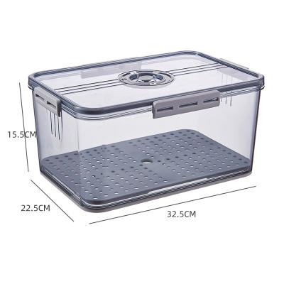 China Food Freshness Preservation Kitchen Storage Food Fresh-storage Box Transparent Home Refrigerator Storage Container for sale