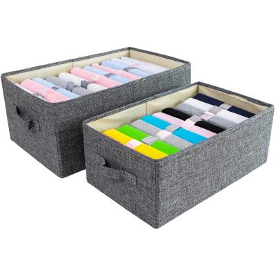 China Viable New Design Multi-size Dustproof Storage Box With Lid And Handles Collapsible Large Collapsible Storage Bins for sale