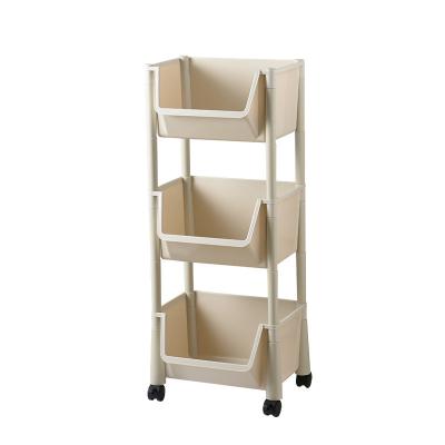 China Durable High Quality Rectangular Household Large Thickened Pulley Rack Laid Storage Rotating Rack for sale