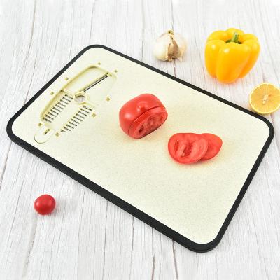 China Factory Direct Sales Sustainable Creative Multi Function Plastic Cutting Board Double-used Chopper for sale