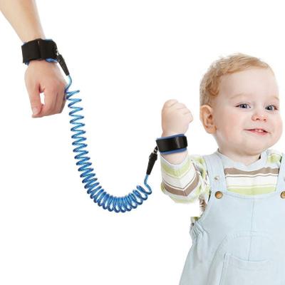 China Stainless steel wire wrapped soft plastic+ terylene+ hook& Soft Buckle Plastic Rotate Hook And Loop Tether Wrist Toughness Baby Kid Accessories Walking Strap Tie for sale