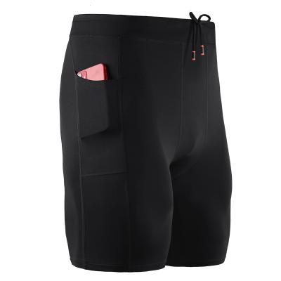 China 2021 Summer Men's Gym Compression Tights Fitness Sports Breathable Shorts With Pockets Running To Do Exercise Short Pants for sale