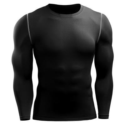 China PRO Sports Breathable Fitness Men's Summer High-Stretch Quick-Drying Well-Fitting Long-Sleeve Training T-Shirt for sale