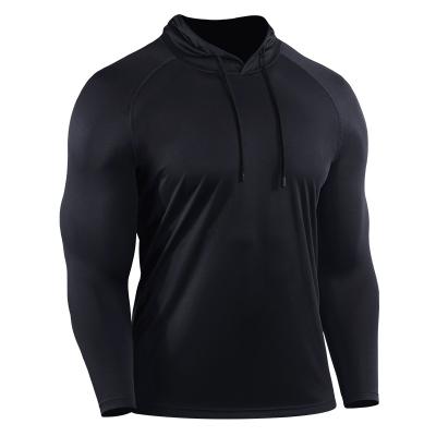 China Breathable Sporty Performance Workout Mens Running Shirts Long Sleeve for sale