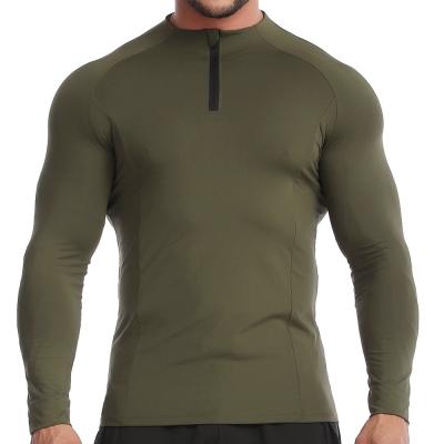 China 2021 Autumn New Breathable Winter Fitness Wear Mens Stretch PRO Quick Dry T-Shirt Sweat Long Sleeve Sports Tights Gym Wear for sale