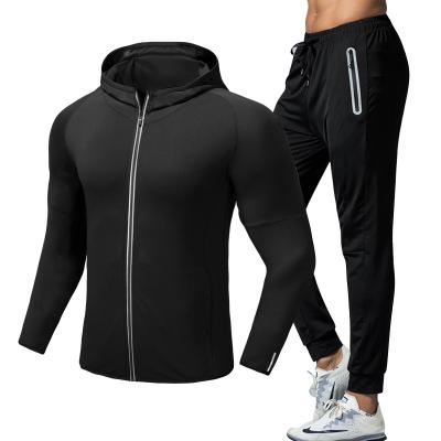 China Men's Fitness Suit Winter Drop Breathable Sports Suit Basketball Quick Dry Gym Tights Running Training Two Piece Sets for sale