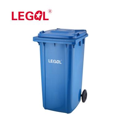 China Good Price Sustainable 240 Liter Plastic Waste Bin 120l Rubbish Wheelie Bin for sale