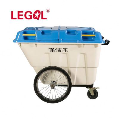 China 400L Waste Bin Viable Plastic Trolley for sale