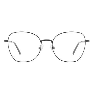 China Prescription Fashion Optical Glass Men Women Metal Frames Eyewear Trend Flat Glasses Mirror Glasses Clear Glasses for sale