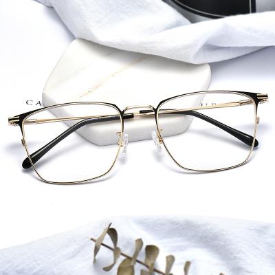 China Large Size Hotest Reading Glass Square Metal Eye Ready Running Frames For Men No Moq for sale