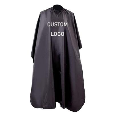 China Factory Price Adjustable Size Adjust Neckline Hair Cutting Cape 100% Polyester Waterproof Barber Cape for sale