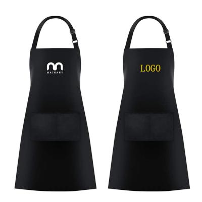 China Wholesale Adjustable Waterproof Salon Custom Waterproof Hair Cutting Hair Stylist Polyester Logo Waist Barber Apron for sale